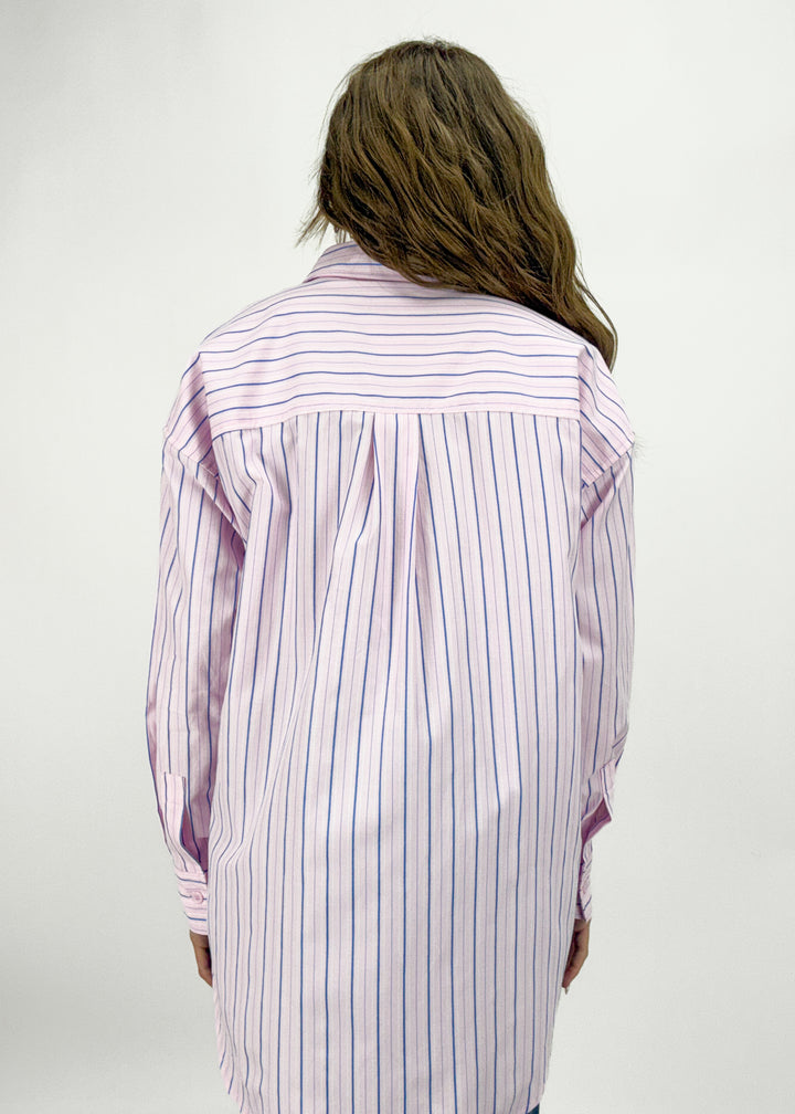 Margie Striped Button Down - Pink