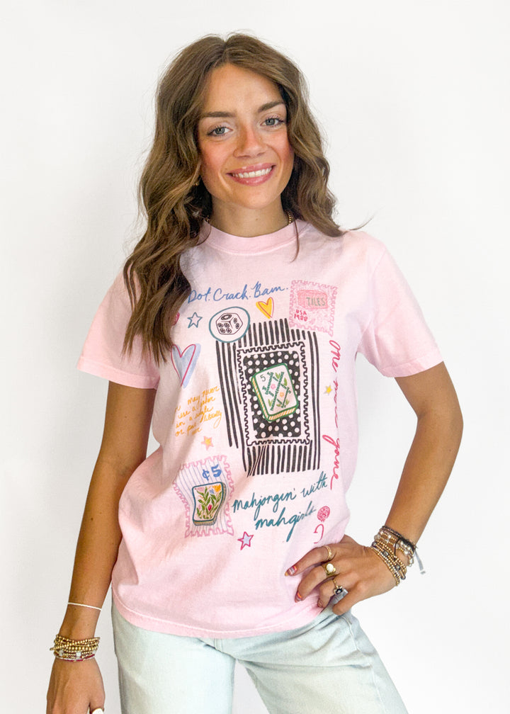 Poppy and Pine Mahjong Tee