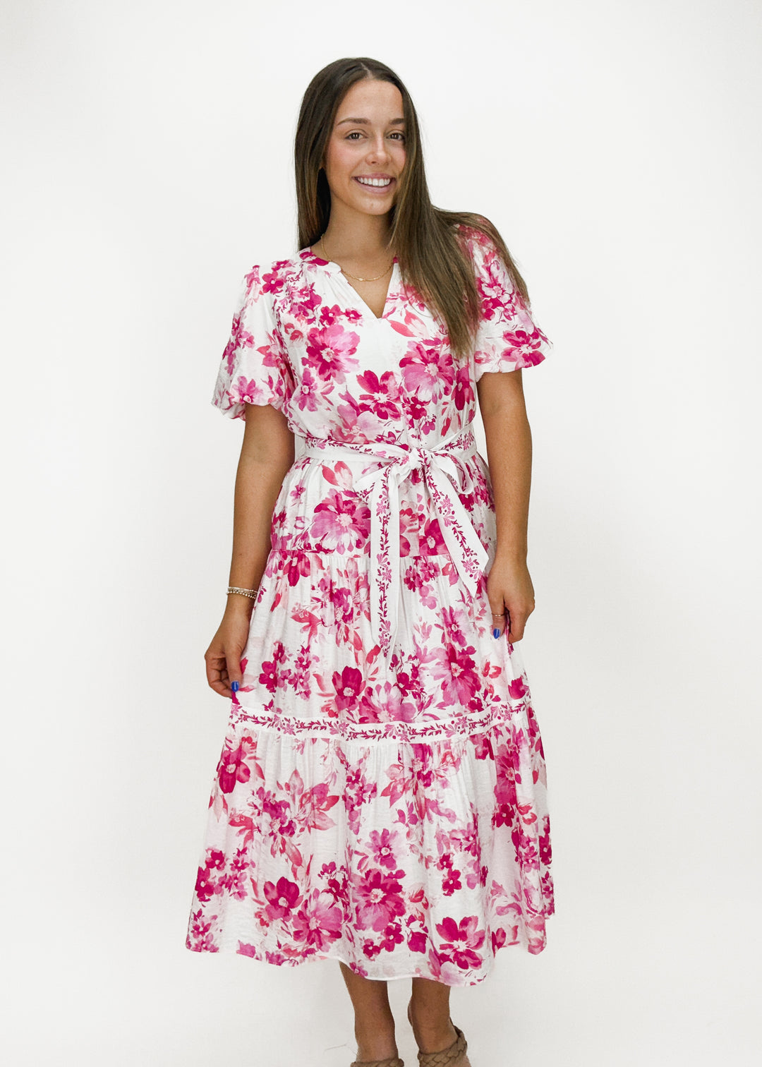 Charlotte Floral Midi Dress