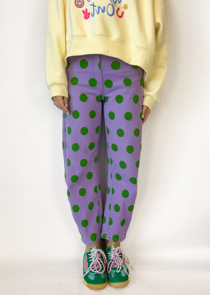 Joy Polka Dot Barrel Pants