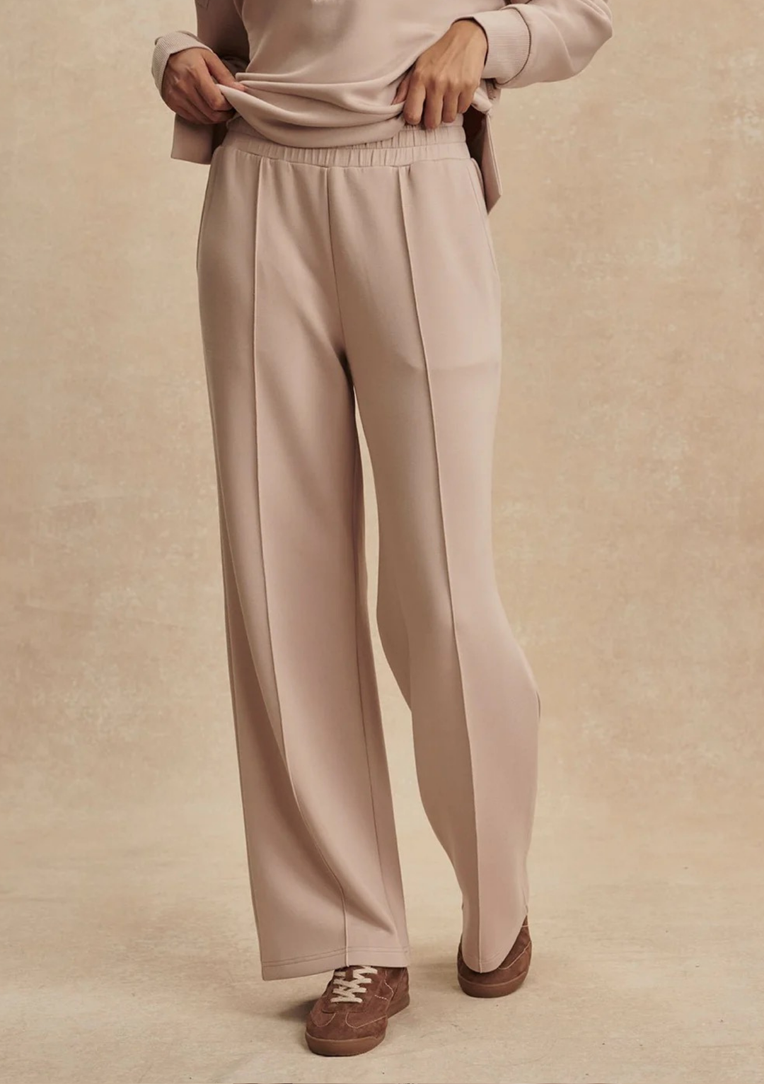 Varley The Wide Leg Pant 30" - Mushroom