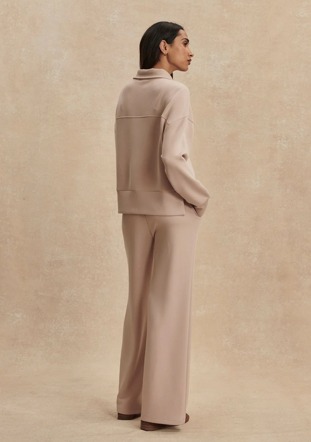 Varley The Wide Leg Pant 30" - Mushroom