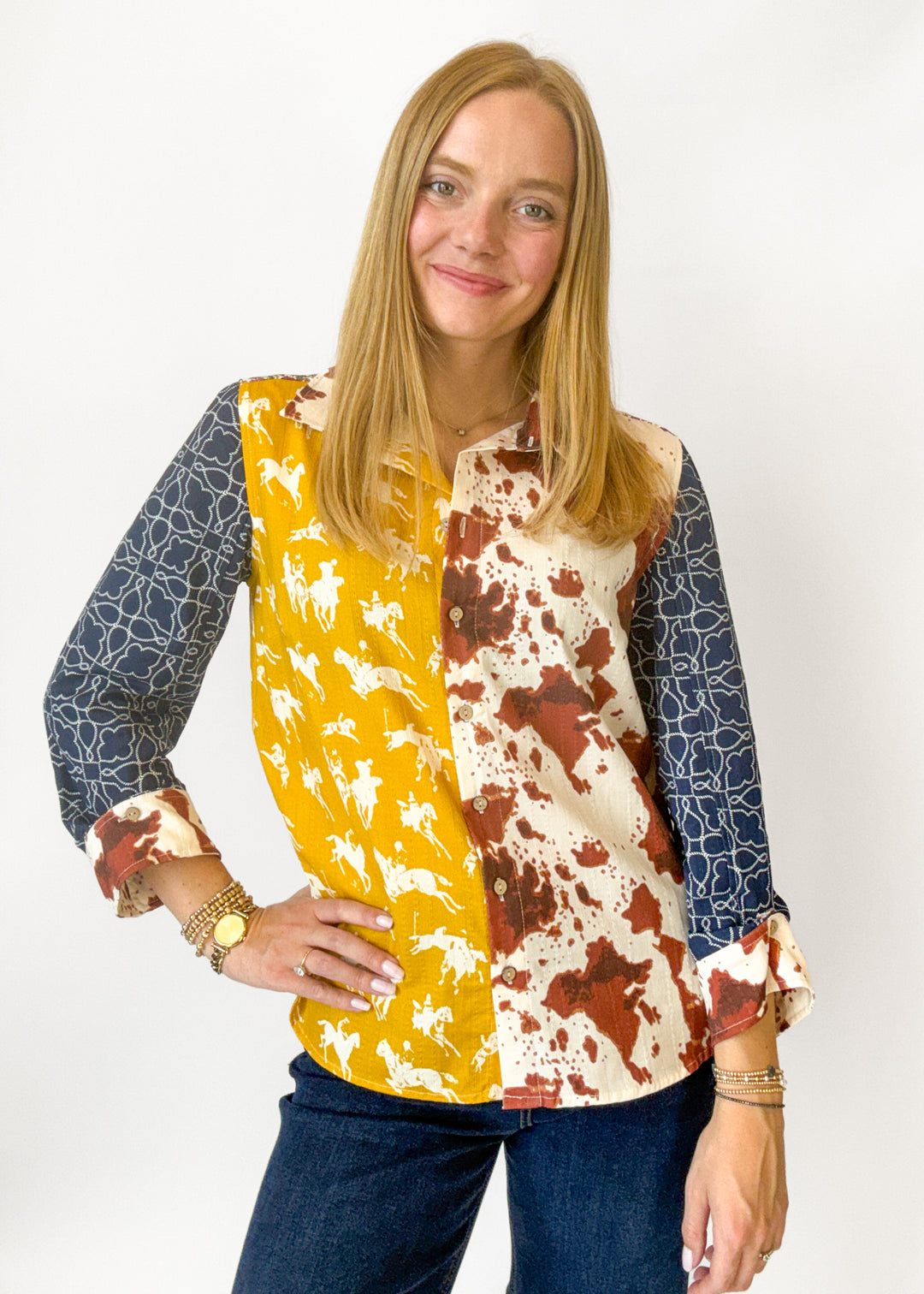 Saddle Up Button Down