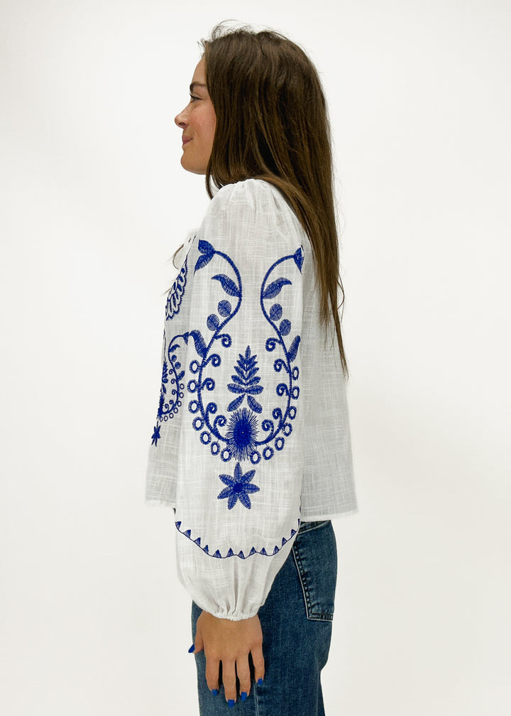 Louise Embroidered Top