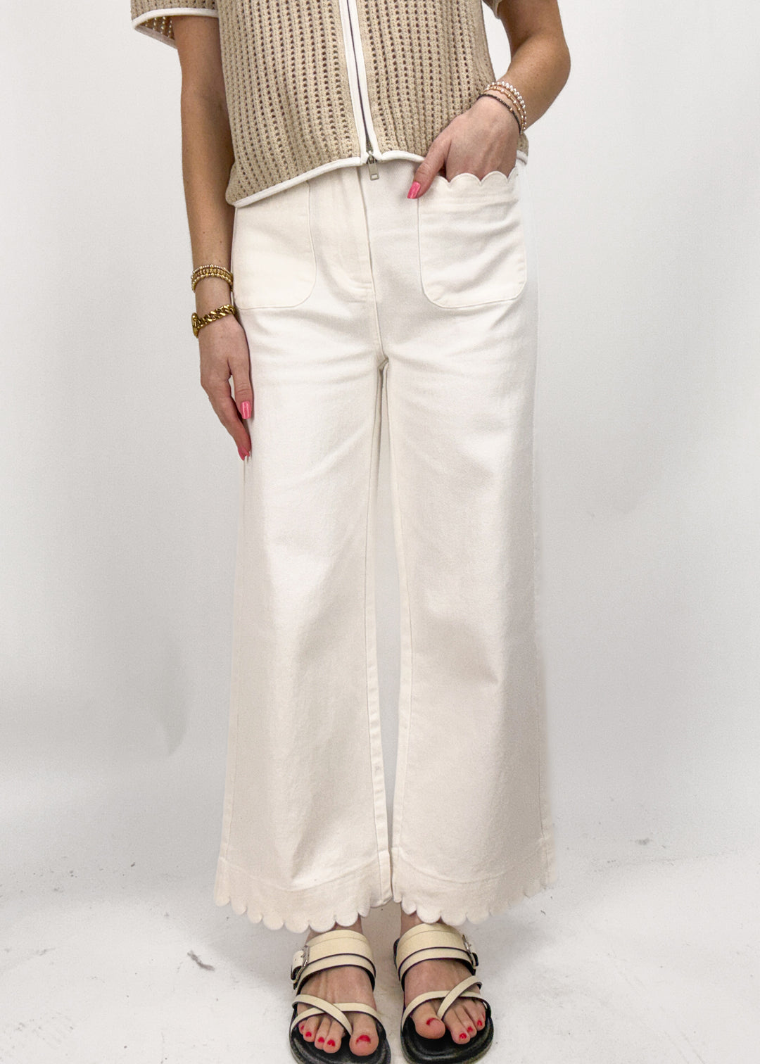 Jenna Scalloped Pants