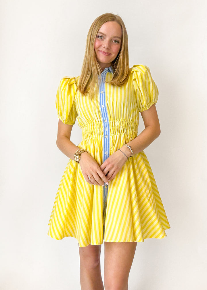 Lettie Striped Mini Dress