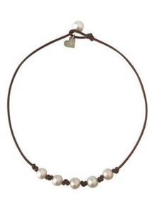 FWN Breezy Necklace W/ Knots-White