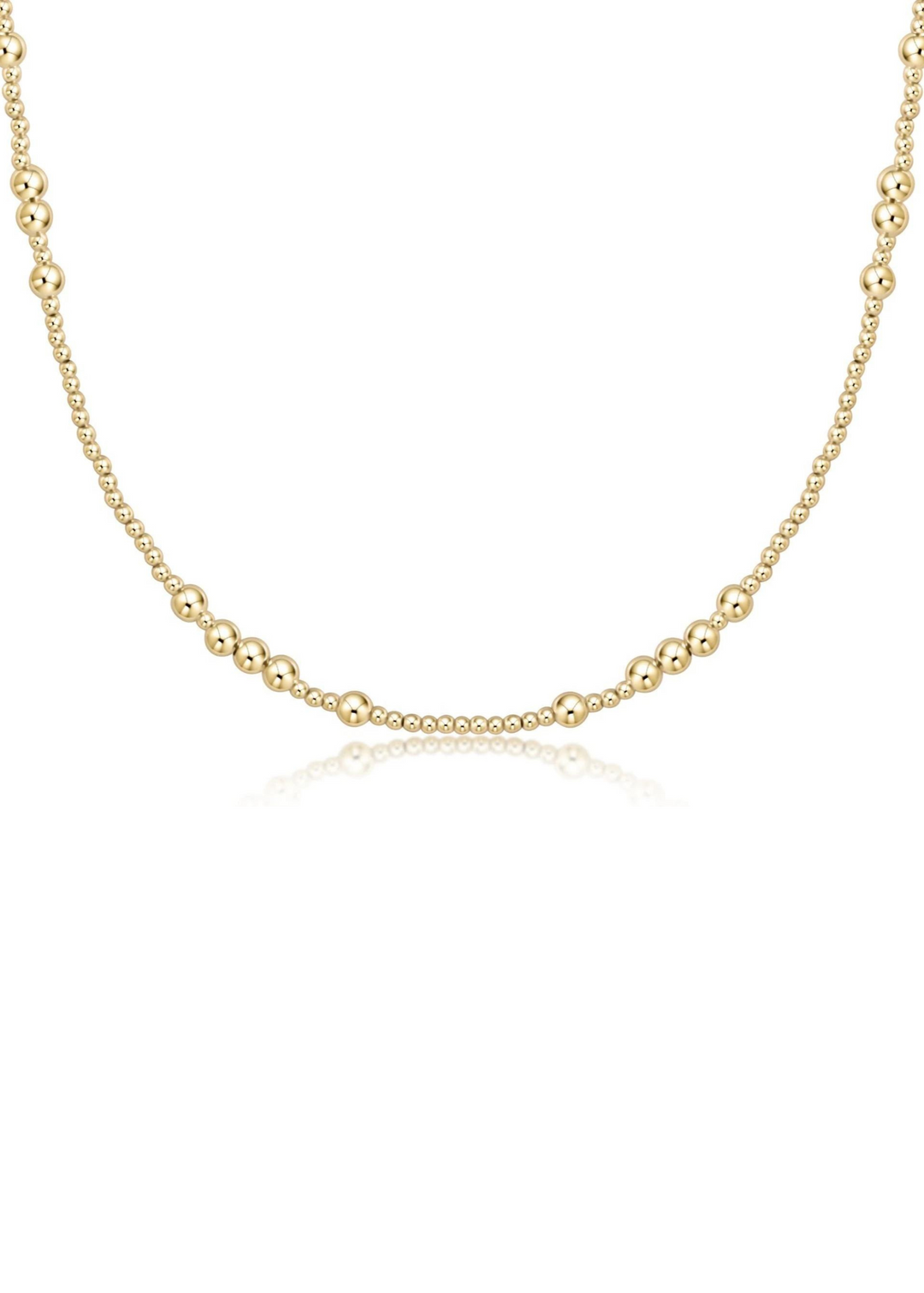 15" Choker Hope Unwritten Necklace- Gold