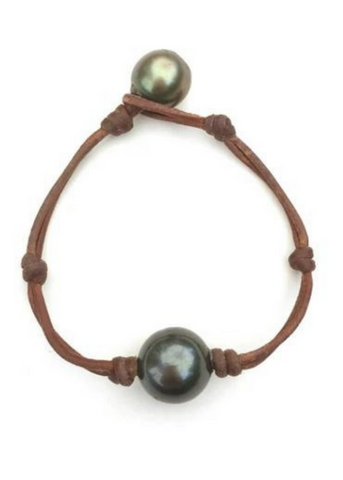 BTB Single Tahitian Black Pearl Bracelet