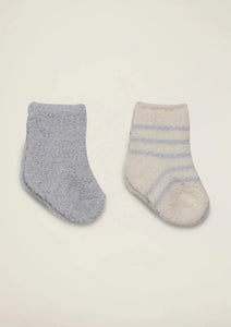 CozyChic 2 Pair Infant Sock Set-Blue