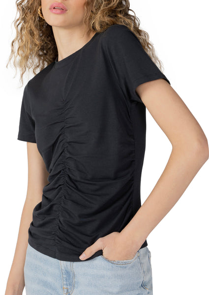 Sanctuary Clothing Hold Onto You Knit Top-Black
