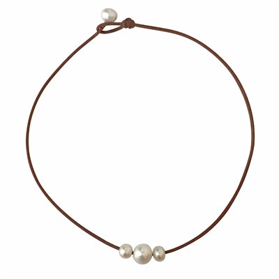 FWN 3 Pearl Daisey No Knot Necklace