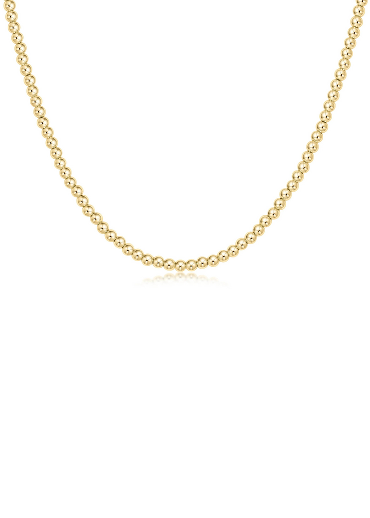 15" Choker Classic Gold - 3mm Bead