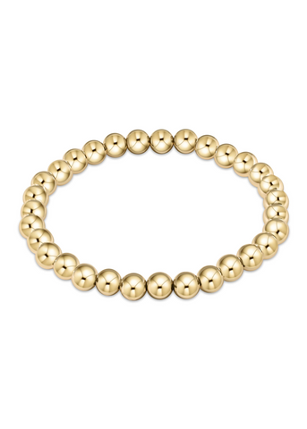 Classic Gold 6mm Bead Bracelet - enewton Extends