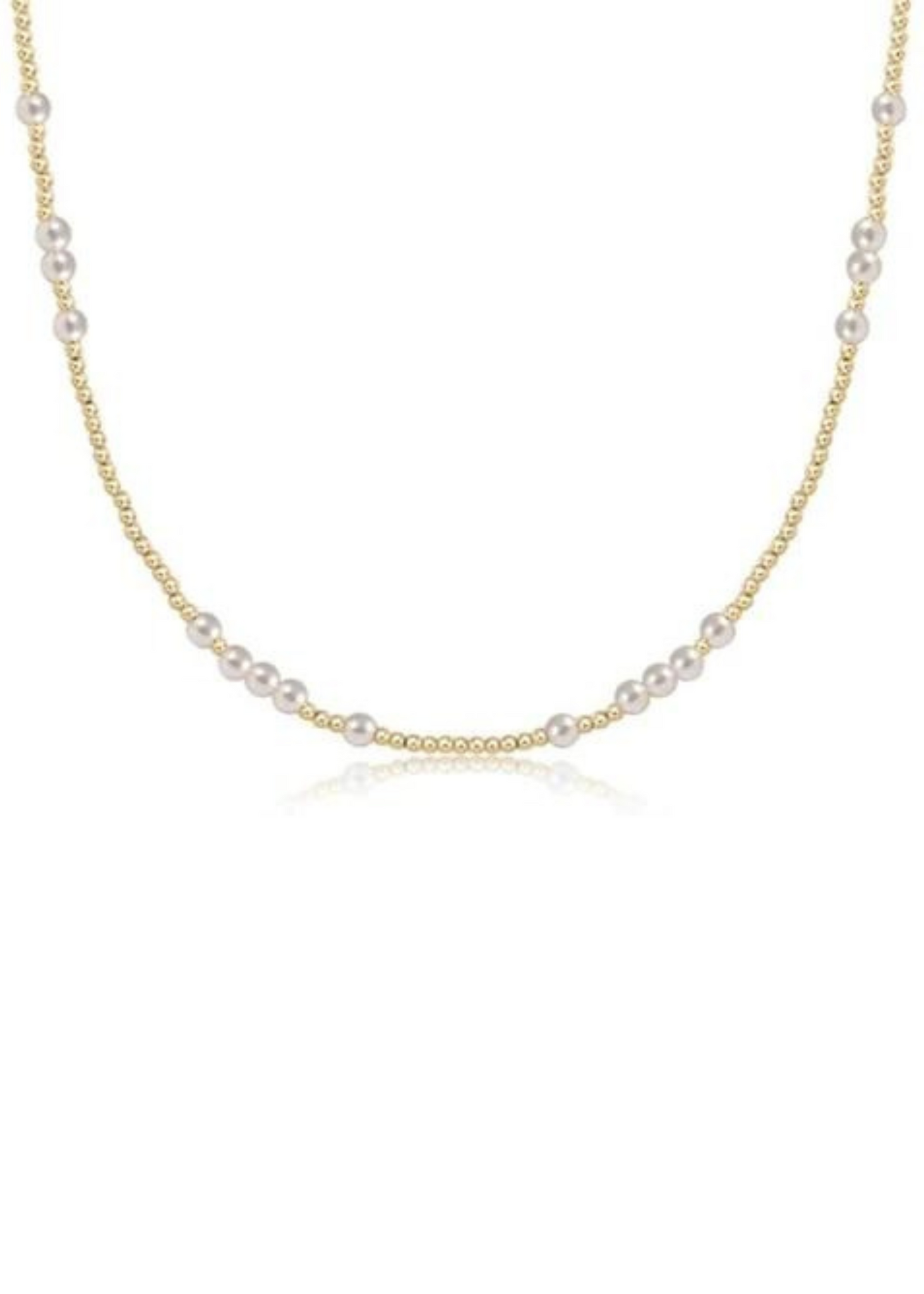 17" Choker Hope Unwritten Necklace-Pearl