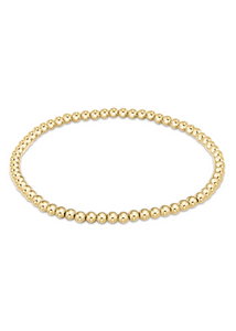 Classic Gold 3mm Bead Bracelet