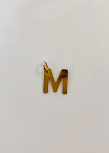 Large Gold Letter Charms