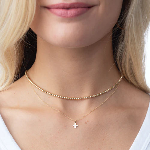 15" Choker Classic Gold - 3mm Bead